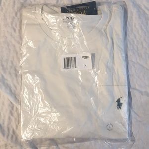 Polo Ralph Lauren White Classic Fit pocket Shirt